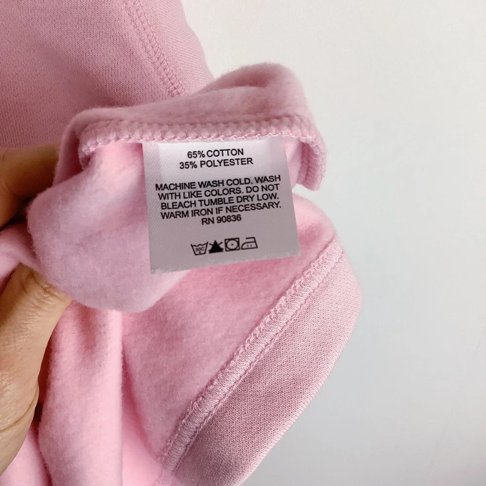 Sport-Tek Oversized Pink Quarter Zip Long Sleeve Fleece Athleisure Sweatshirt XL - Picture 8 of 9